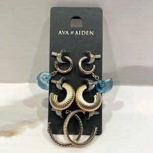 NEW Ava & Aiden Hoop Earrings Set